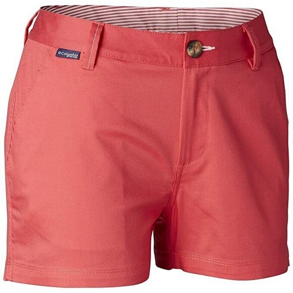 Womens 8 New NWT Columbia Pink Harborside Hike Shorts Pockets UPF 30 Geranium - Picture 2 of 8